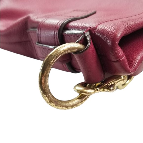 Extremely Rare Coach Beautiful Burgundy Leather Shoulder Bag - Picture 7 of 7